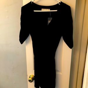 Abercrombie and Fitch black knit romper